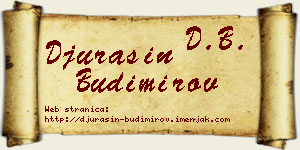 Đurašin Budimirov vizit kartica